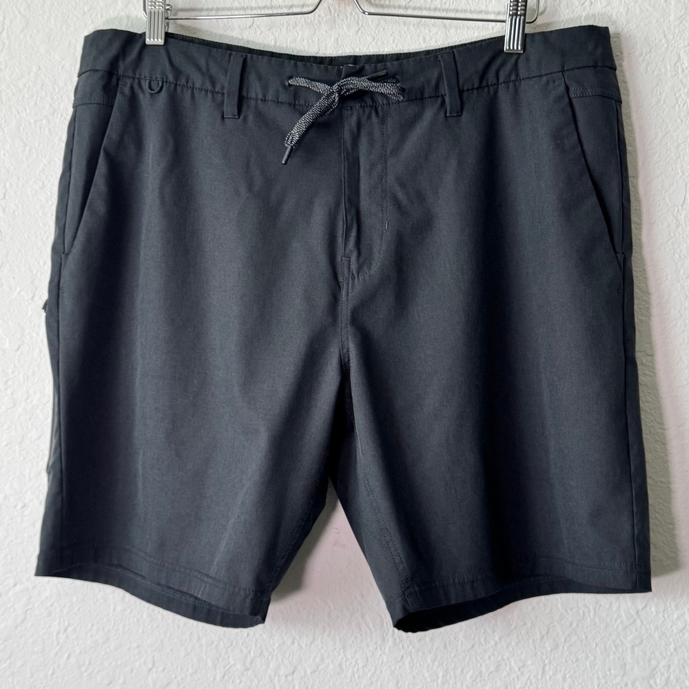 Roark Artifacts of Adventure Explorer Hybrid Shorts Black Size 38 Drawstring